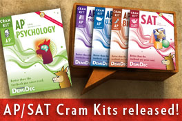 AP/SAT Cram Kits released!