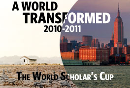 Compete in the World Scholar's Cup - A World Transformed